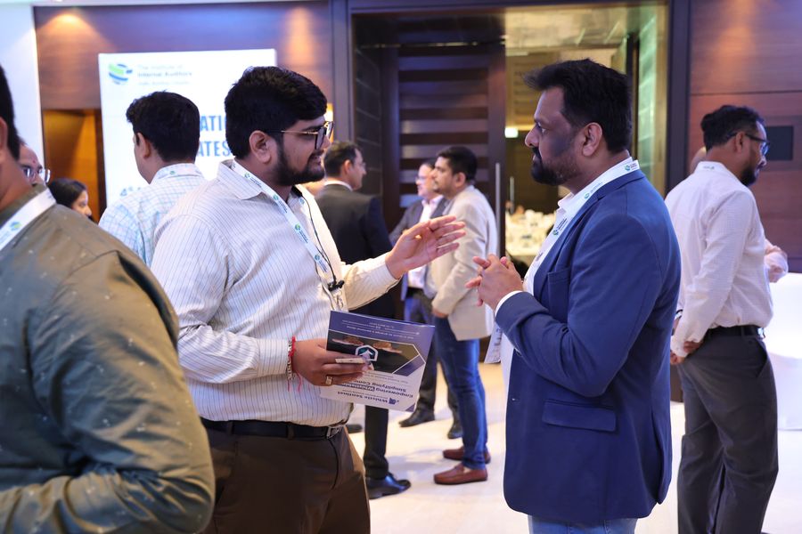 Networking at the Institute of Internal Auditors Bombay Chapter event